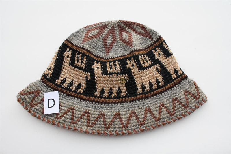 Load image into Gallery viewer, Hand Crochet Roll Up Rustic Alpaca Hat
