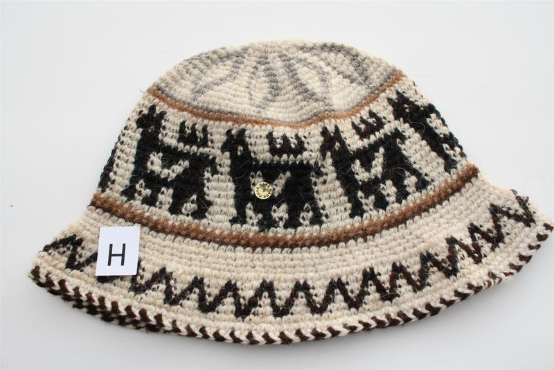 Load image into Gallery viewer, Hand Crochet Roll Up Rustic Alpaca Hat
