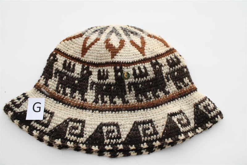 Load image into Gallery viewer, Hand Crochet Roll Up Rustic Alpaca Hat
