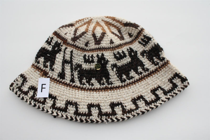 Load image into Gallery viewer, Hand Crochet Roll Up Rustic Alpaca Hat
