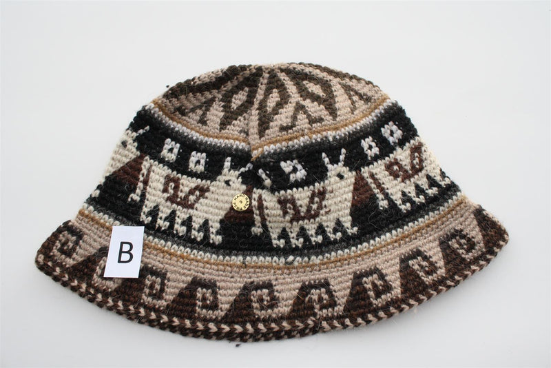 Load image into Gallery viewer, Hand Crochet Roll Up Rustic Alpaca Hat
