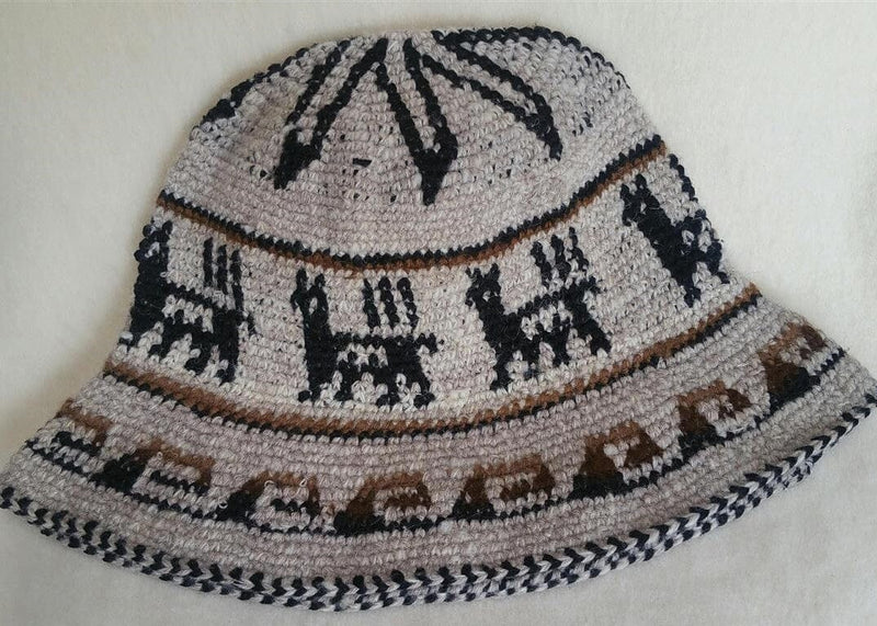Load image into Gallery viewer, Hand Crochet Roll Up Rustic Alpaca Hat
