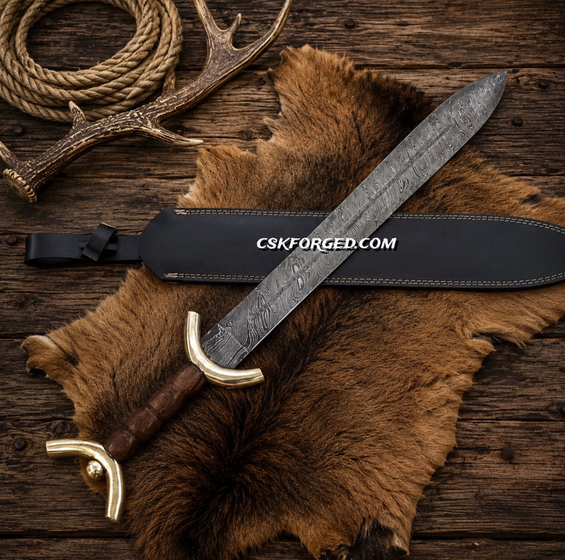 Load image into Gallery viewer, Gladius Sword Damascus Steel Roman Legionary Collectible Sword
