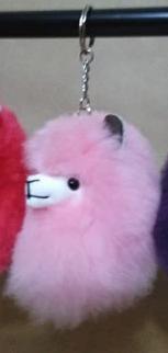 Load image into Gallery viewer, Happy Alpaca Face Keychain
