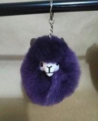 Load image into Gallery viewer, Happy Alpaca Face Keychain
