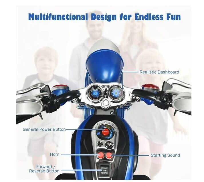 Load image into Gallery viewer, Harley Davidson Electric Child Motorcycle: Battery-Powered Ride-On Toy
