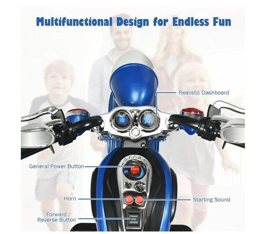 Harley Davidson Electric Child Motorcycle: Battery-Powered Ride-On Toy