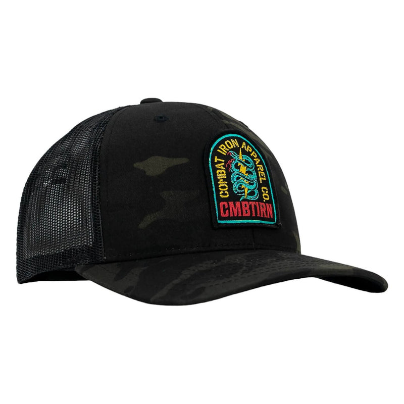 Load image into Gallery viewer, NEON DEFENDER PATCH SNAPBACK HAT
