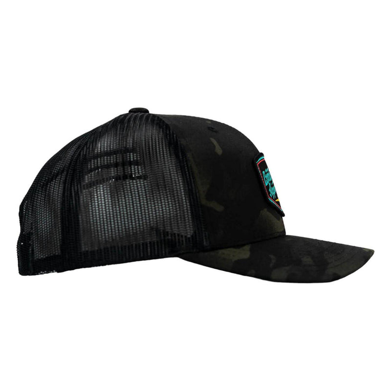 Load image into Gallery viewer, RETRO BRANDED COMBAT IRON PATCH SNAPBACK
