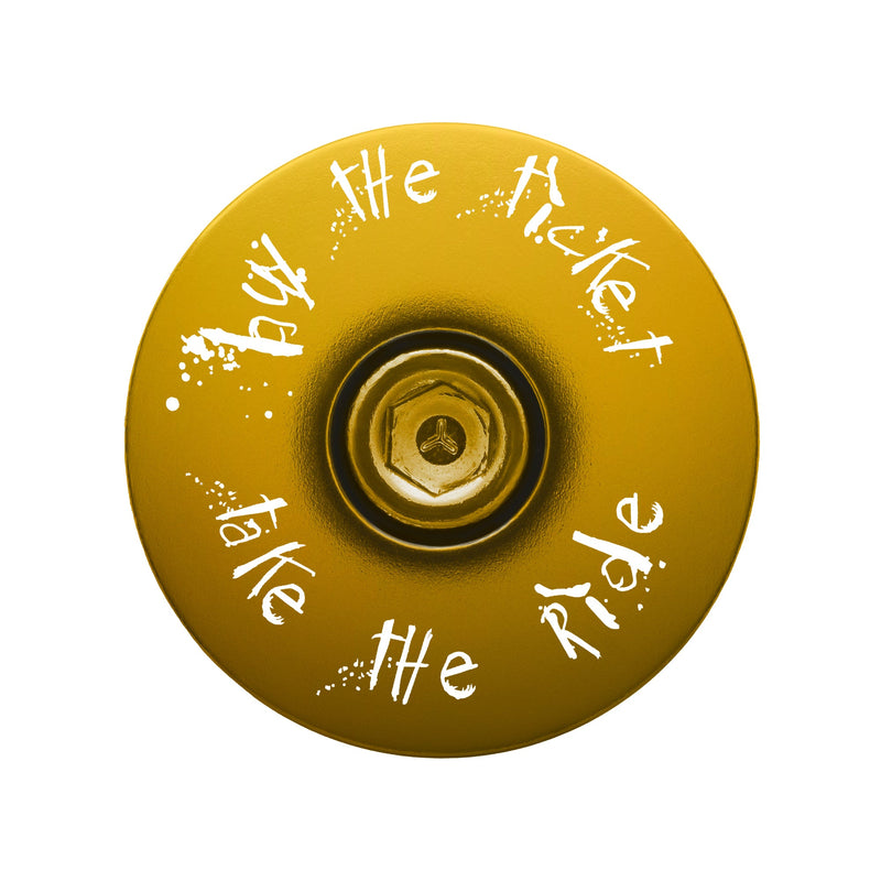 Load image into Gallery viewer, Buy The Ticket Take The Ride Bicycle Headset Cap
