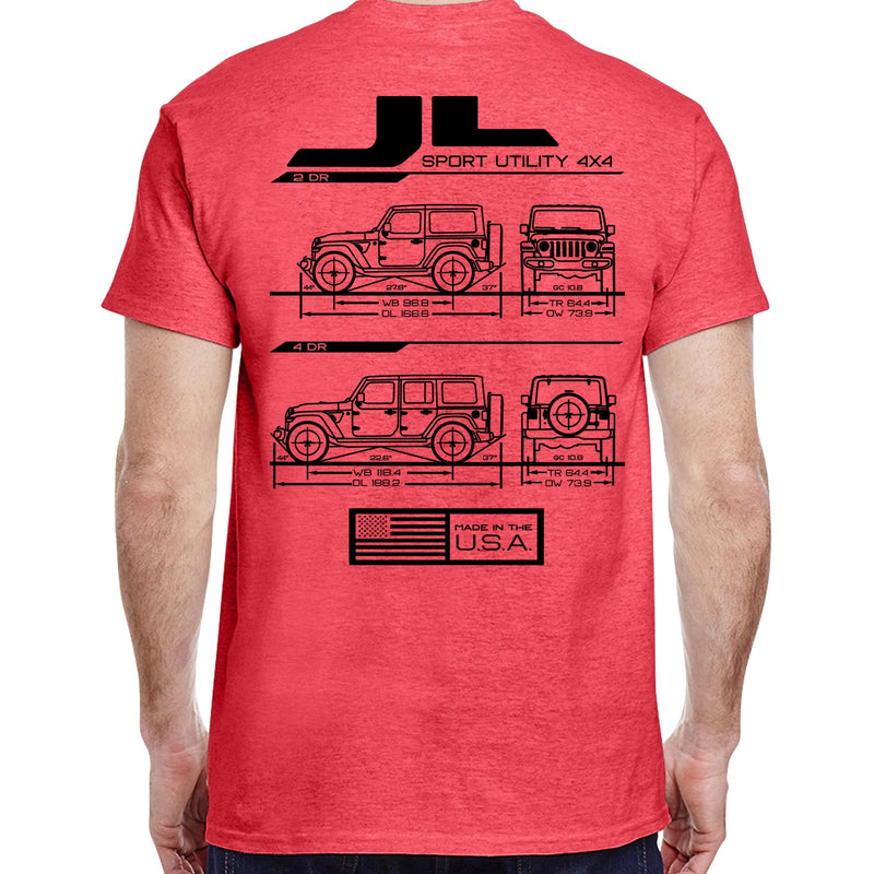 Load image into Gallery viewer, JL Blueprint T-Shirt
