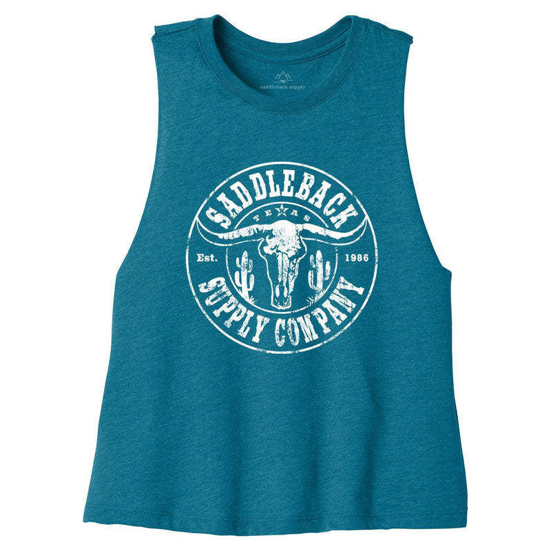 Load image into Gallery viewer, Desert Skull Crop Top
