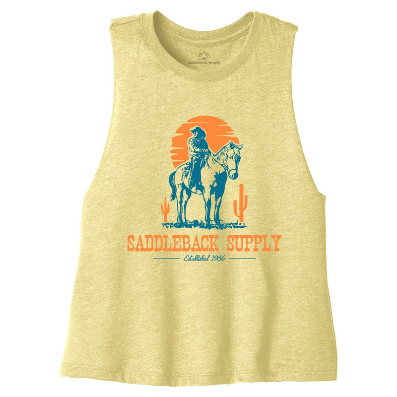 Load image into Gallery viewer, Cowboy &amp; Trusty Steed Crop Top
