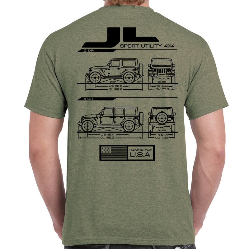 Load image into Gallery viewer, JL Blueprint T-Shirt
