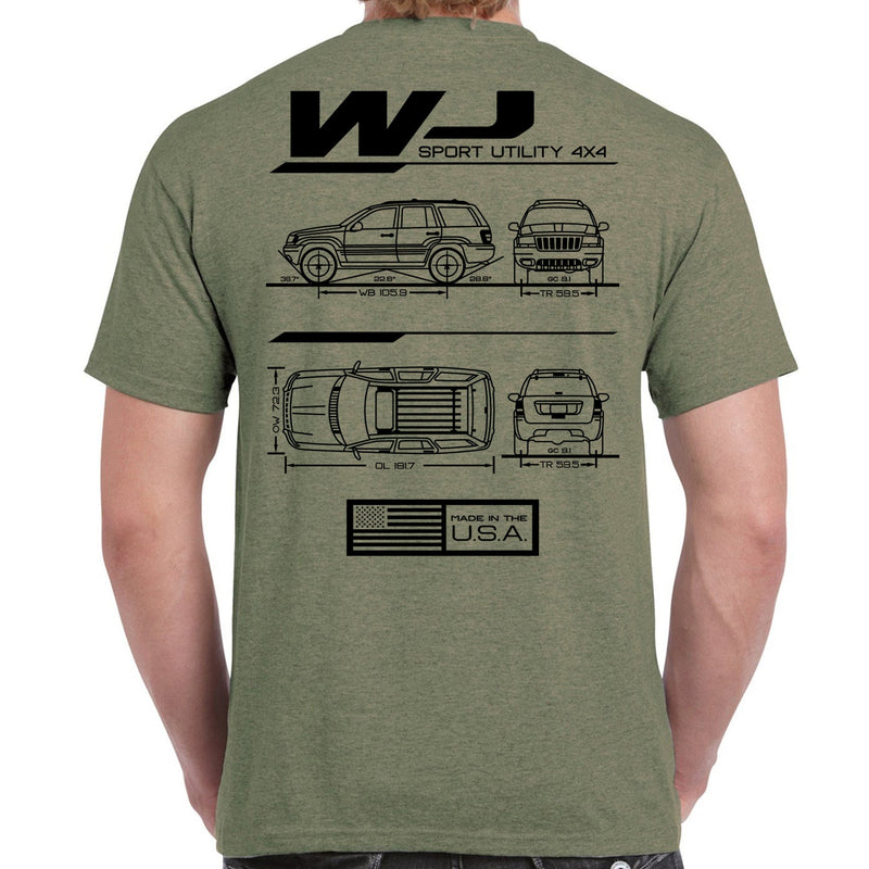 Load image into Gallery viewer, WJ Blueprint T-Shirt
