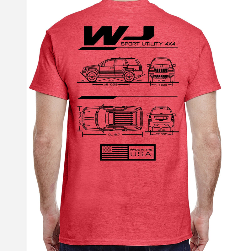 Load image into Gallery viewer, WJ Blueprint T-Shirt

