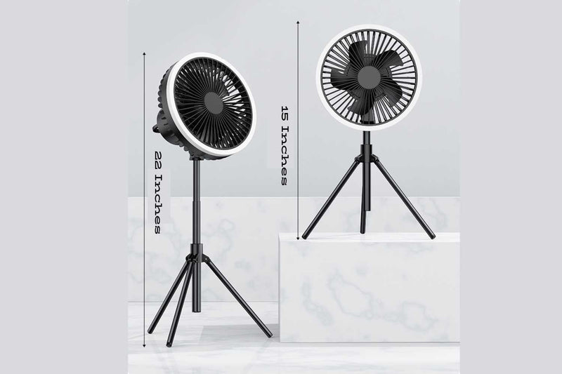 Load image into Gallery viewer, Tripod Portable Fan with Night Light
