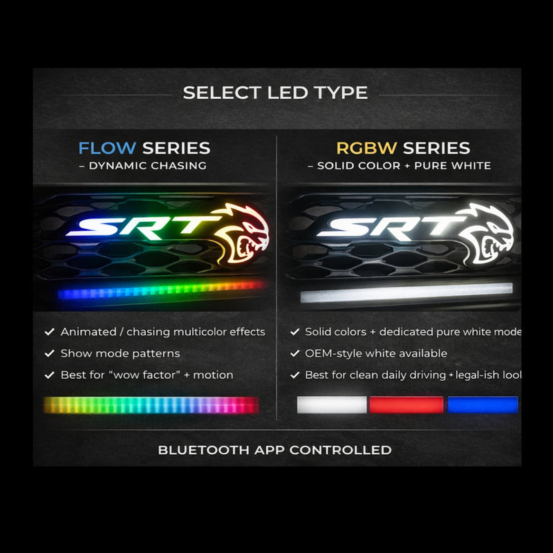 Load image into Gallery viewer, SRT Hellcat LED Emblem Badge: (Multicolor)
