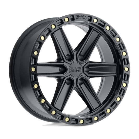 Black Rhino Hard Alloys Henderson Matte Black W/ Brass Bolts