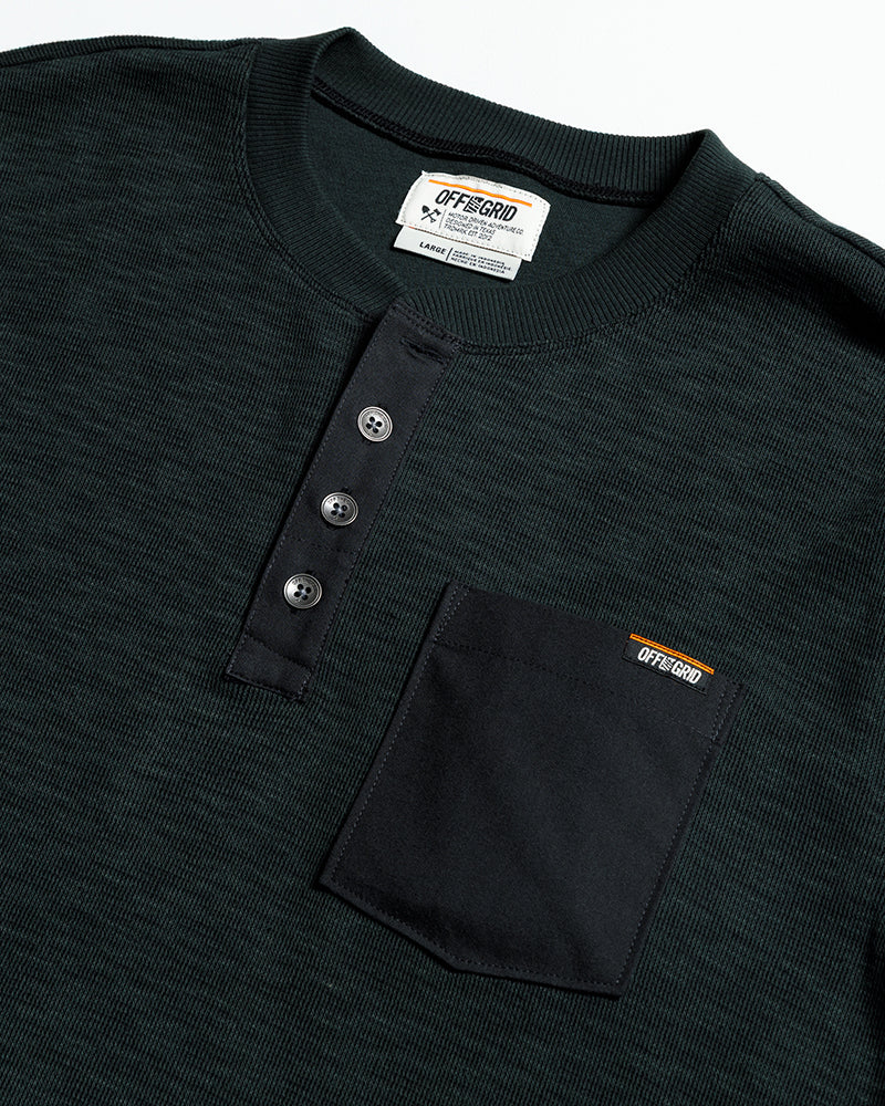 Load image into Gallery viewer, Draper Henley - Vintage Black
