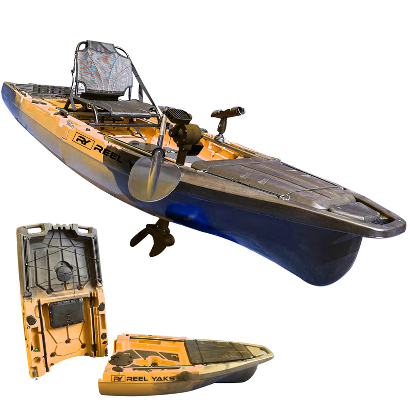 Load image into Gallery viewer, Recon 10ft Propeller Drive Modular Fishing Kayak
