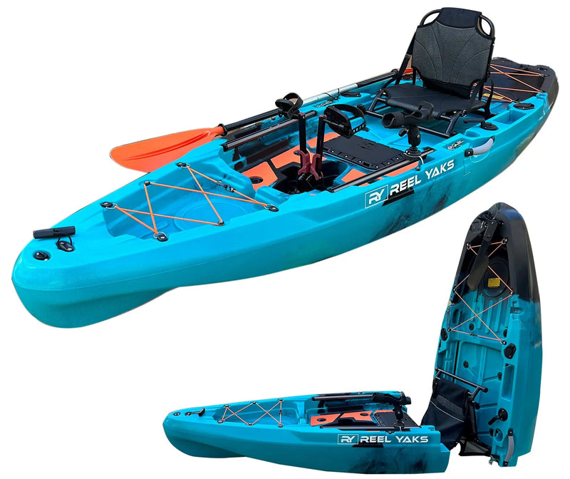 Load image into Gallery viewer, Rapido 10.8ft Fin Drive Modular Fishing Kayak
