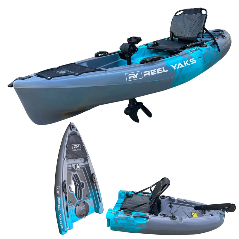 Load image into Gallery viewer, Raptor 9.5ft Propeller Drive Modular Fishing Kayak
