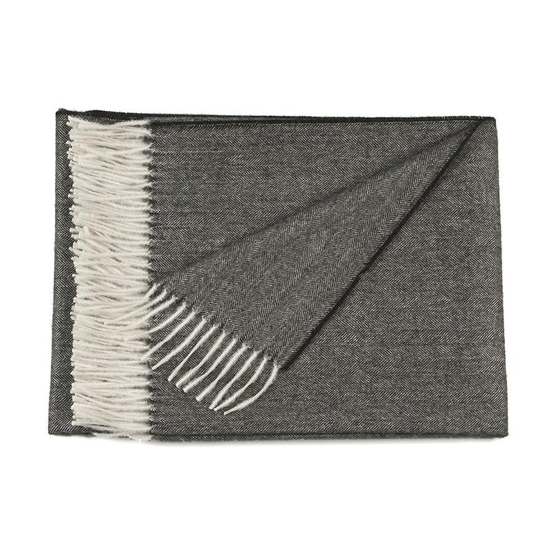 Load image into Gallery viewer, Herringbone Alpaca Throw
