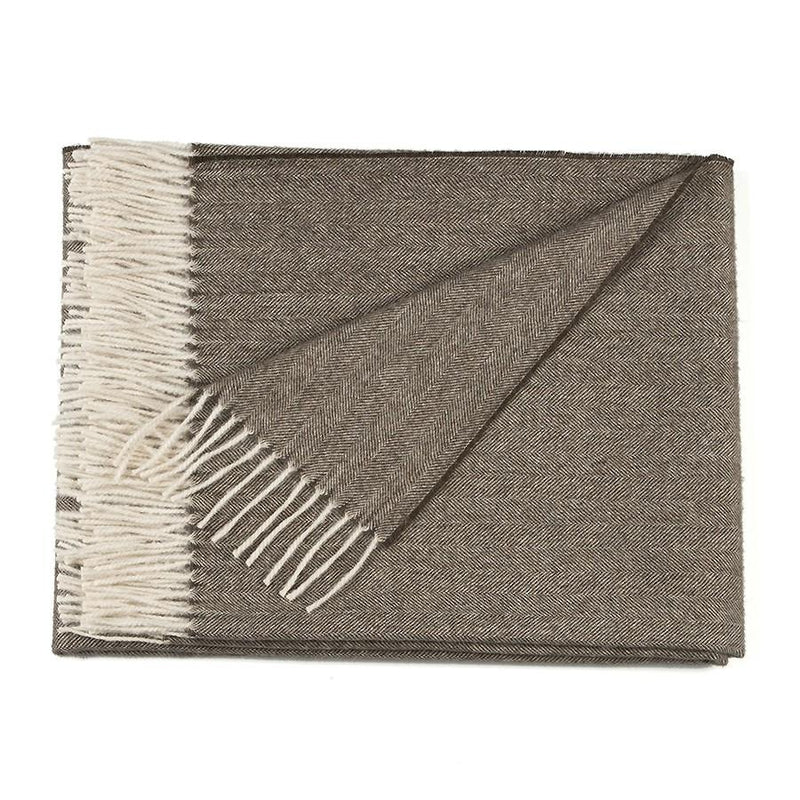 Load image into Gallery viewer, Herringbone Alpaca Throw
