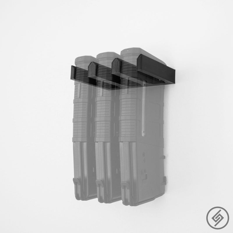 Load image into Gallery viewer, AR-10 HexMag Wall Storage Rack (3 Mag Capacity)
