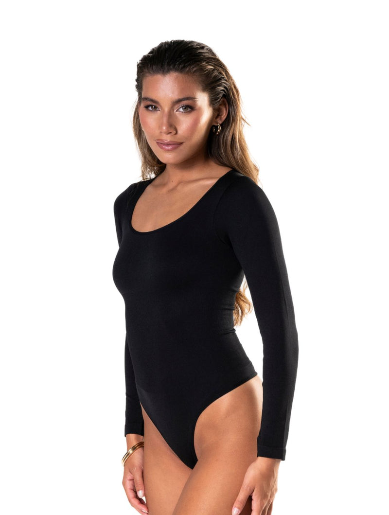 Load image into Gallery viewer, Long Sleeve Thong Bodysuit
