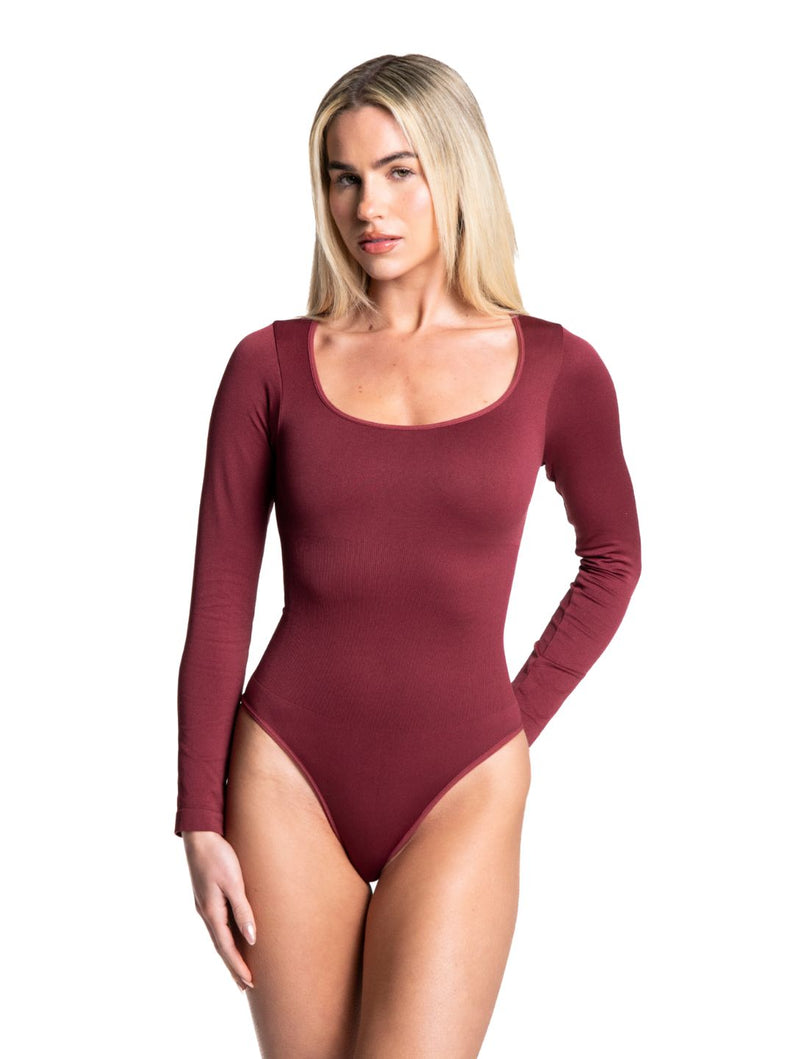 Load image into Gallery viewer, Long Sleeve Thong Bodysuit
