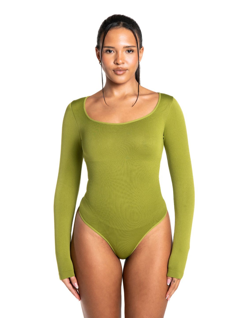 Load image into Gallery viewer, Long Sleeve Thong Bodysuit
