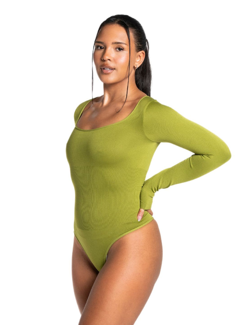 Load image into Gallery viewer, Long Sleeve Thong Bodysuit
