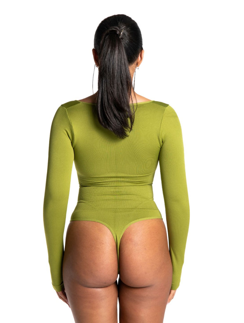 Load image into Gallery viewer, Long Sleeve Thong Bodysuit

