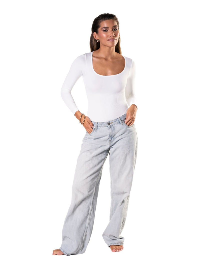 Load image into Gallery viewer, Long Sleeve Thong Bodysuit
