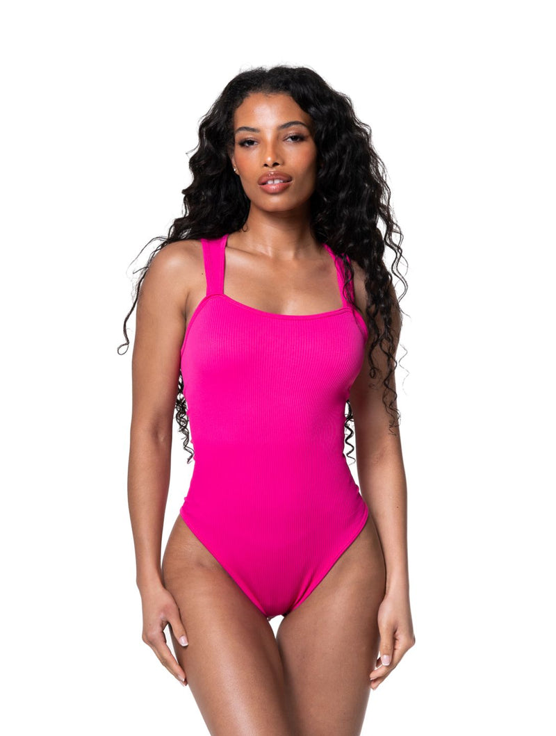Load image into Gallery viewer, Ribbed Square Neck Shapewear Bodysuit
