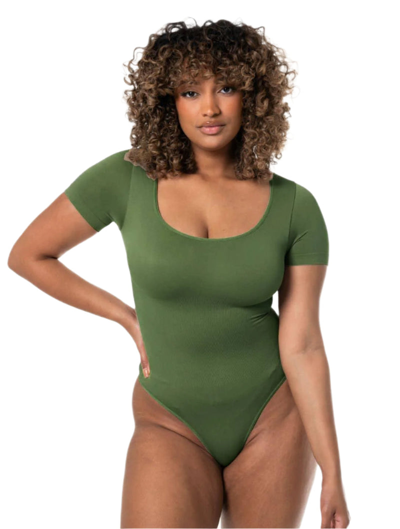 Load image into Gallery viewer, Square Neck Thong Bodysuit
