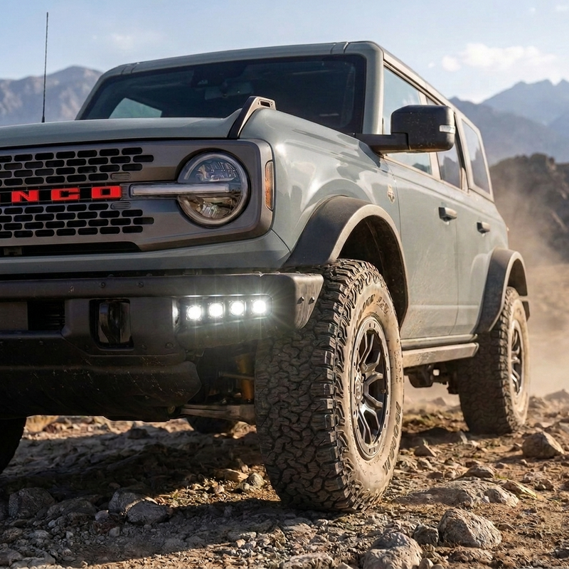 Load image into Gallery viewer, 2021+ Ford Bronco Modular Bumper Dual Function Fog Light Kit
