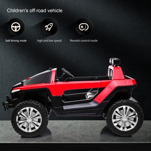 High-Powered Leather Seat Kids Ride-On Car with Four-Wheel Shock Absorbers - 24V7A 200W*2