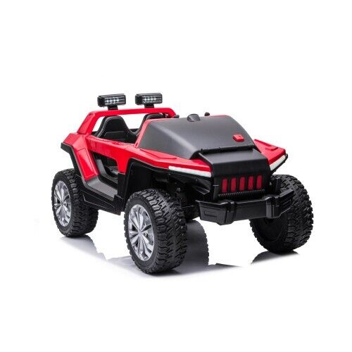 High-Powered Leather Seat Kids Ride-On Car with Four-Wheel Shock Absorbers - 24V7A 200W*2