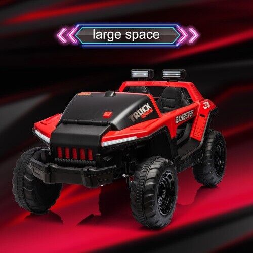 Load image into Gallery viewer, High-Powered Leather Seat Kids Ride-On Car with Four-Wheel Shock Absorbers - 24V7A 200W*2
