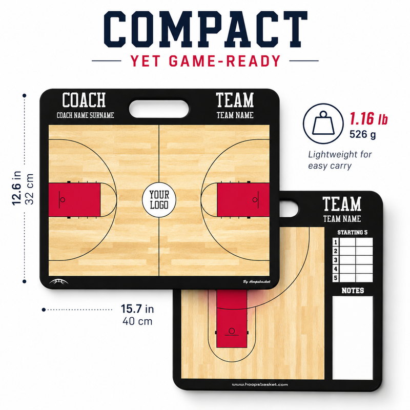 Load image into Gallery viewer, Custom High School Basketball Coaching Board 15.7 x 12.6 in (Magnetic)
