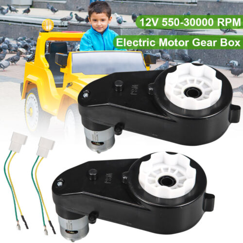 Load image into Gallery viewer, High-Speed 12V Electric Motor and Gear Box Combo for Kids&#39; Power Wheels Ride On Toys
