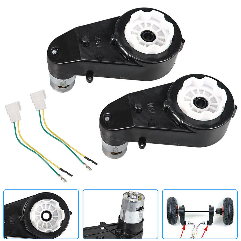 Load image into Gallery viewer, High-Speed 12V Electric Motor and Gear Box Combo for Kids&#39; Power Wheels Ride On Toys
