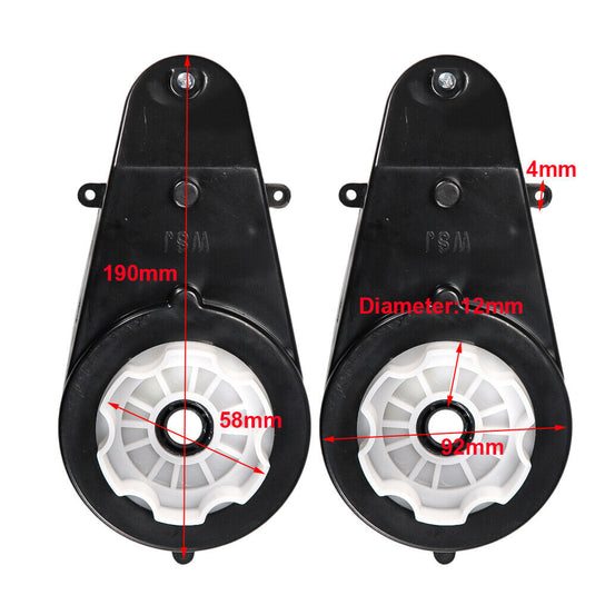 High-Speed 12V Electric Motor and Gear Box Combo for Kids' Power Wheels Ride On Toys