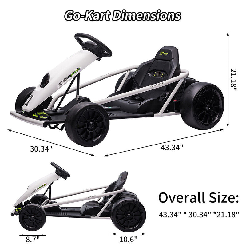 Load image into Gallery viewer, High Speed Drifting Go Kart for Kids with Slow Start Function - 8MPH, 300WX2
