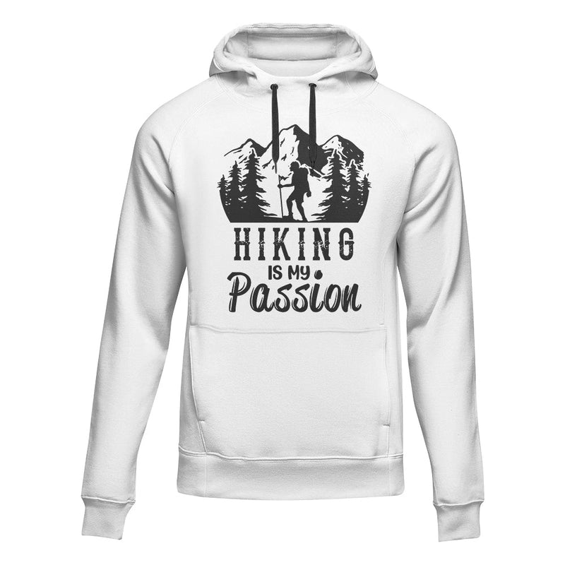 Load image into Gallery viewer, Hiking Is My Passion Adult Fleece Hooded Sweatshirt
