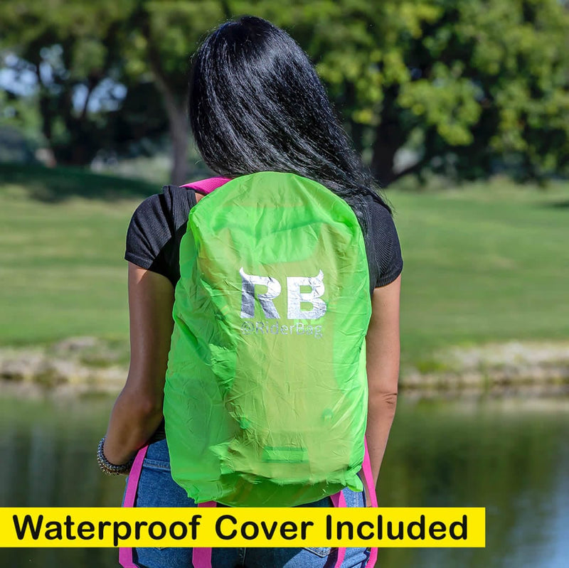 Load image into Gallery viewer, High Visibility Pink Reflective Commuter Bike Backpack |Riderbag Reflektor35
