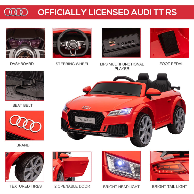 Load image into Gallery viewer, 6V Audi TT RS Kid Electric Sports Car with Remote Control Ride-On
